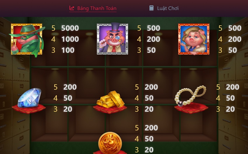 Thao tac tham gia game Cuop Heo Jbo